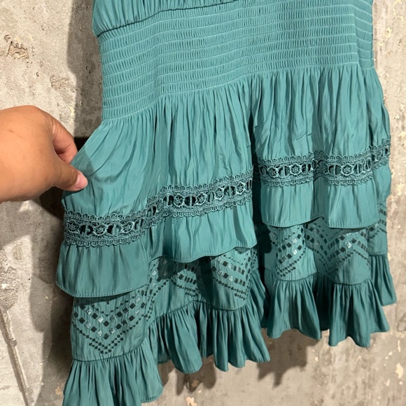 Ramy Brook Medium Jade Gari Dress Sleeveless Keyhole Party Wedding Cocktail - Picture 7 of 8